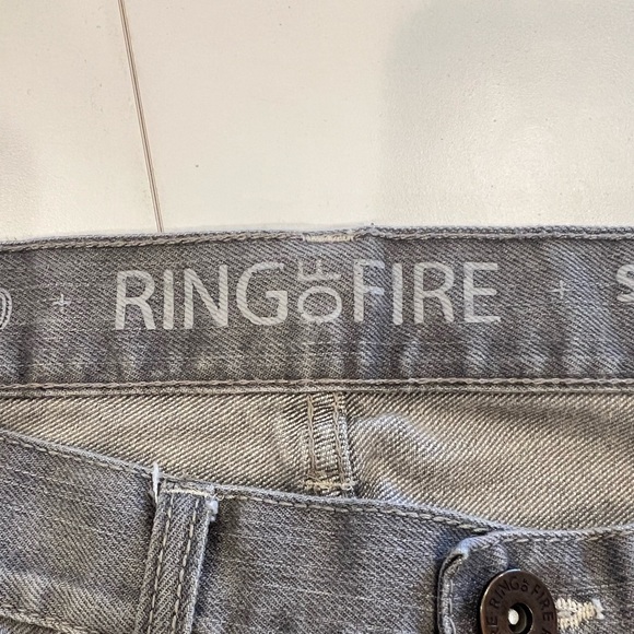 ✨Ring Of Fire 32/30 strait leg Men's Gray Jeans casual denim - Picture 3 of 7